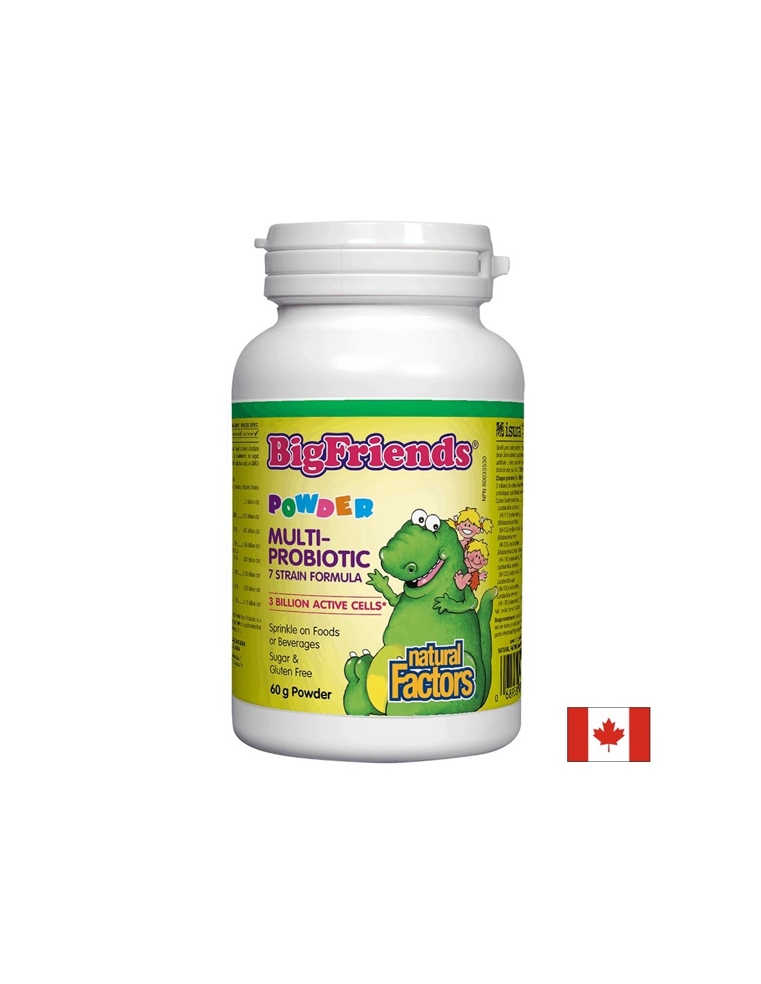 Multi-probiotikus por Big Friends® | 3 milliárd aktív sejt, 7 törzs - 60 gramm