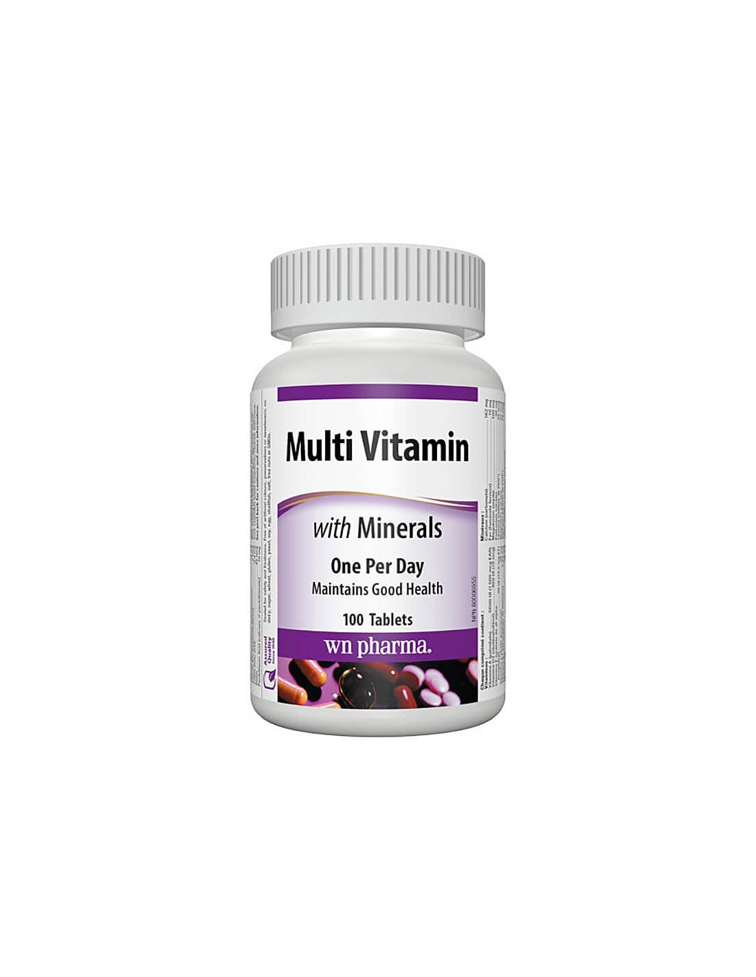 Multi Vitamin with Minerals - Мултивитамини + минерали, 100 таблетки Webber Naturals - Feel You