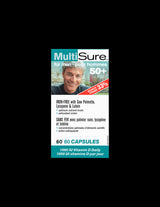 MultiSure® Men 50+ / Мултивитамини за мъже 50+ (с лутеин, ликопен и сао палмето), 80 капсули - Feel You