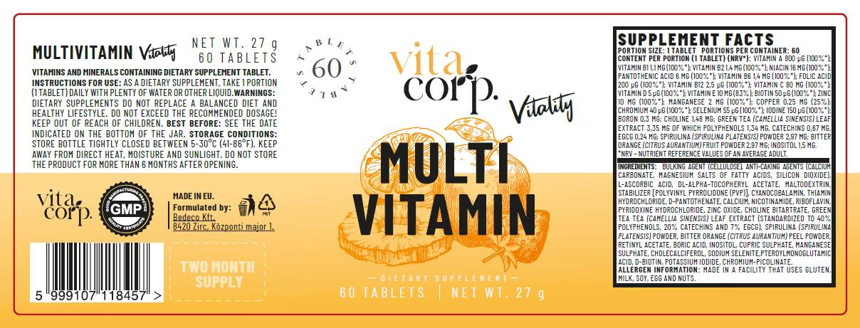 Multivitamin Vitality - 60 tablets