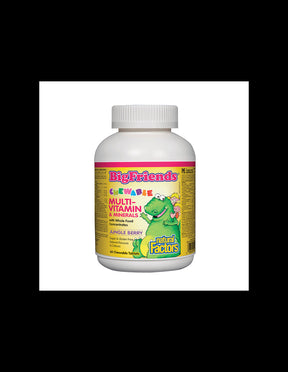 Multivitamin and Minerals / Big Friends For Kids - 60 Chewable Tablets - Nutra Best Europe