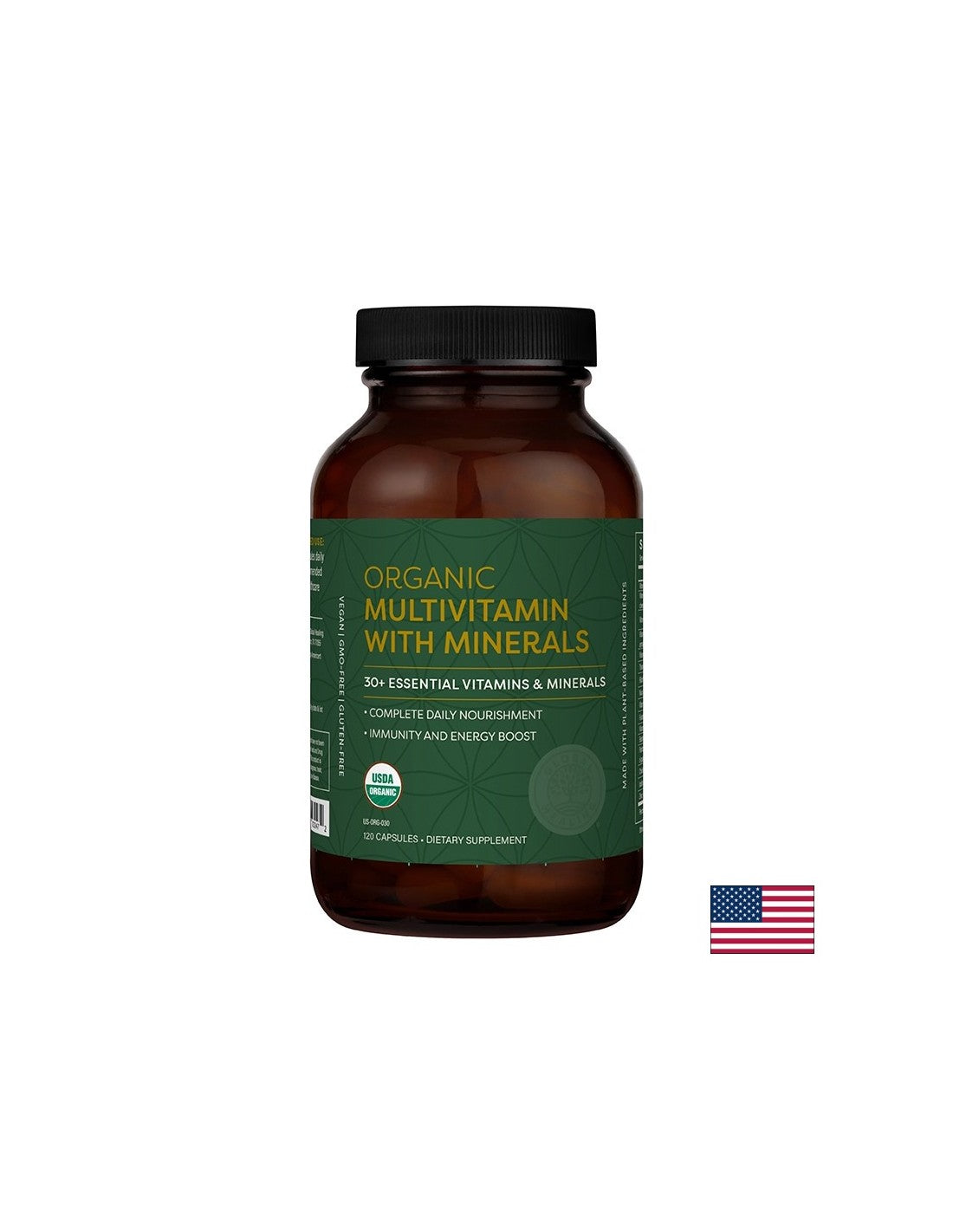 Multivitamíny a minerály pre vegánov, 120 kapsúl