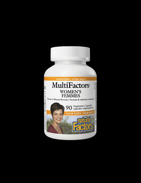 Multivitamins and Minerals for Women MultiFactors, 90 V Capsules Natural Factors - Nutra Best Europe