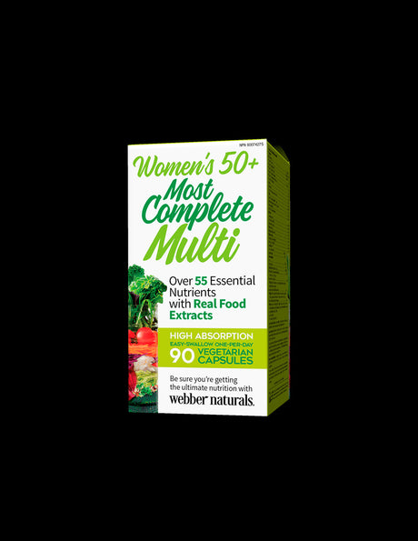 Мултивитамини за Жени 50+ - Women’s Most Complete Multi 50+, 90 V капсули Webber Naturals - Feel You