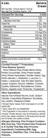 Combat Protein Powder - 1818 grams