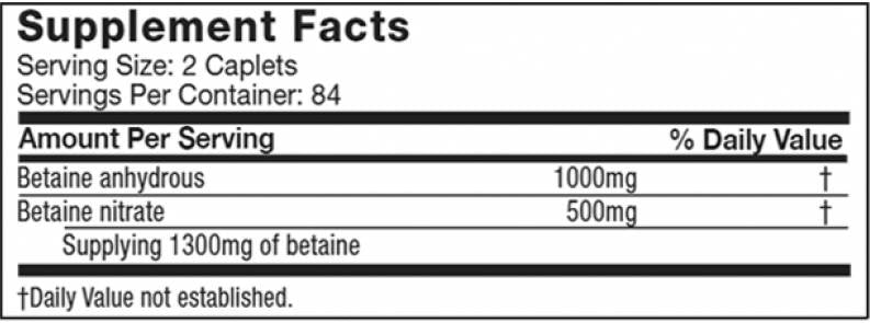 Platinum Betaine 168 capsules