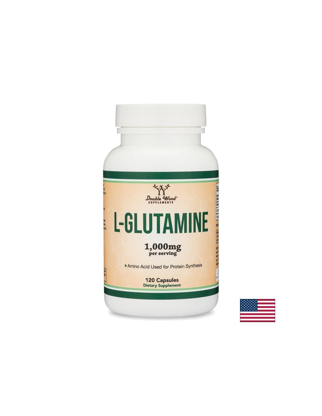 L-glutamine - for intestinal barrier and muscle health, 500 mg, 120 capsules for 2 months intake