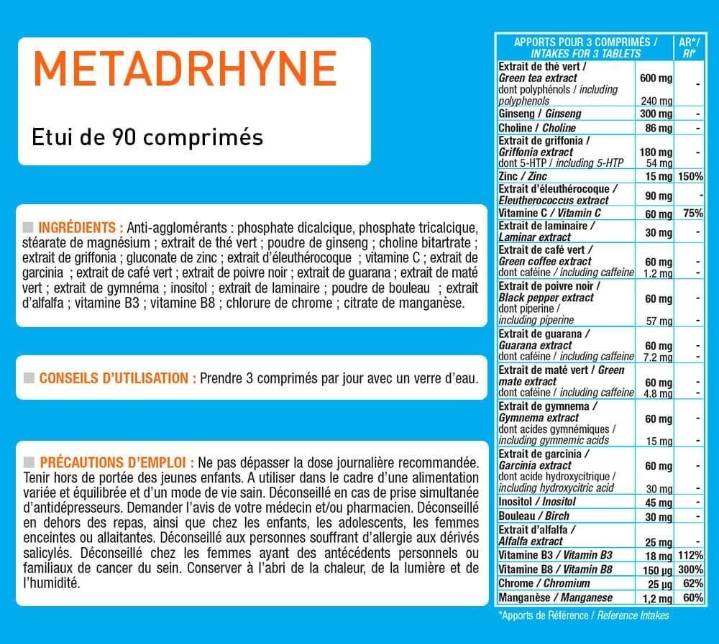 Metadhryne | Thermogenic Fat Burner 90 капсули - Feel You