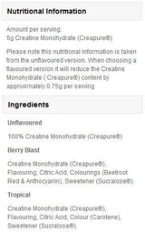 Creapure Creatine Monohydrate - 250 грама