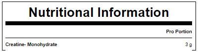Creatine monydratate - 250 Gramm