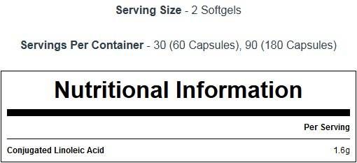 CLA 1000 mg - 60 gel capsules