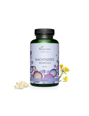 Cold-pressed evening primrose and borage oil, 90 capsules - Nutra Best Europe