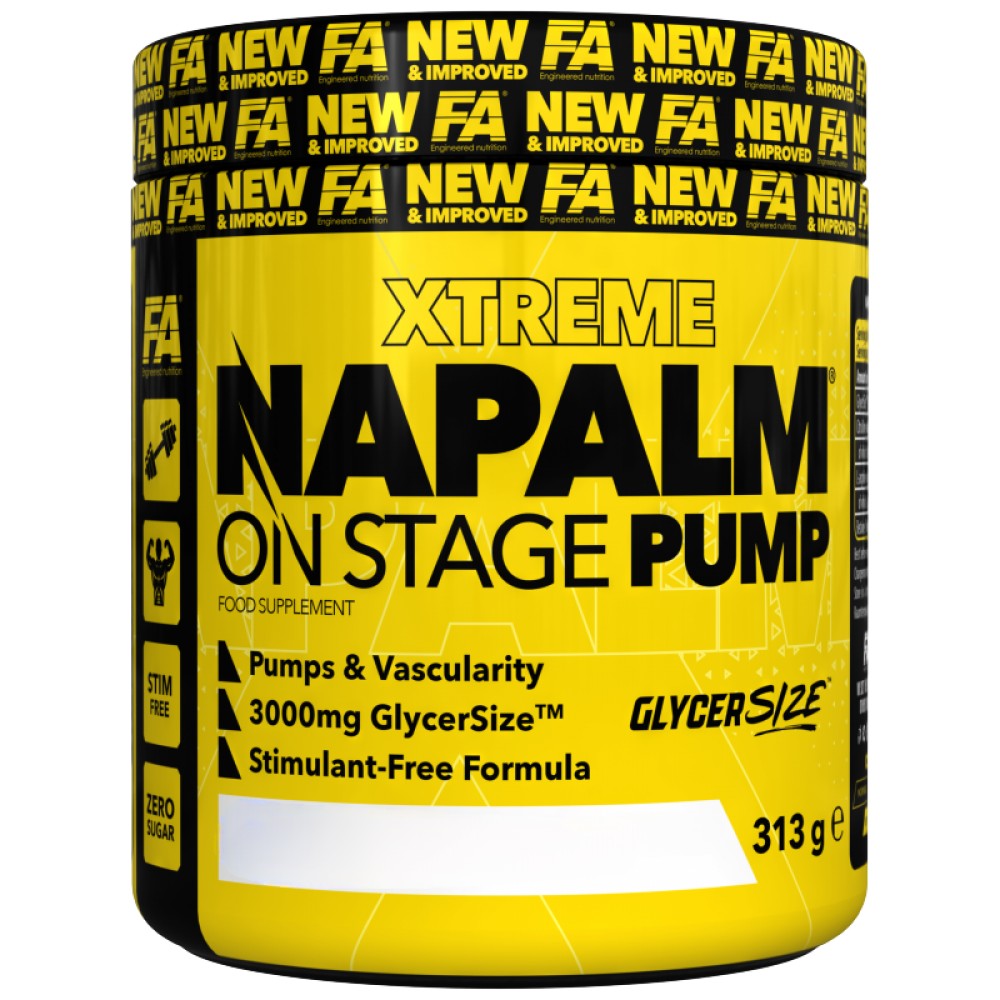 NAPALM On Stage Pump | Stim-Free Pre-Workout Formula - 313 grams