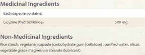 L-Lysine 500 mg - 90 capsules - Nutra Best Europe