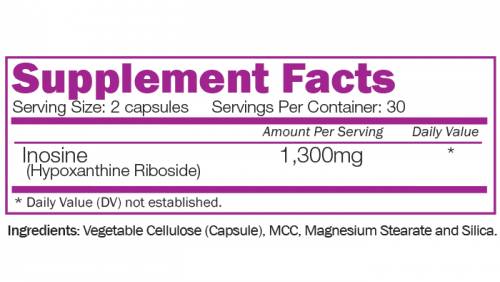 Inosine 1300 mg - 60 capsules