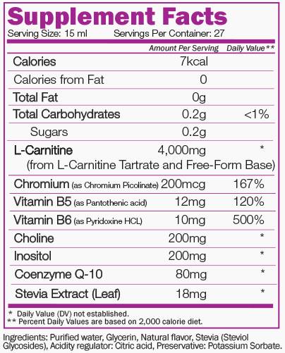 L -Carnitine 108,000 - 405 ml