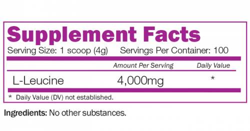 L -leucina em pó - 400 gramas