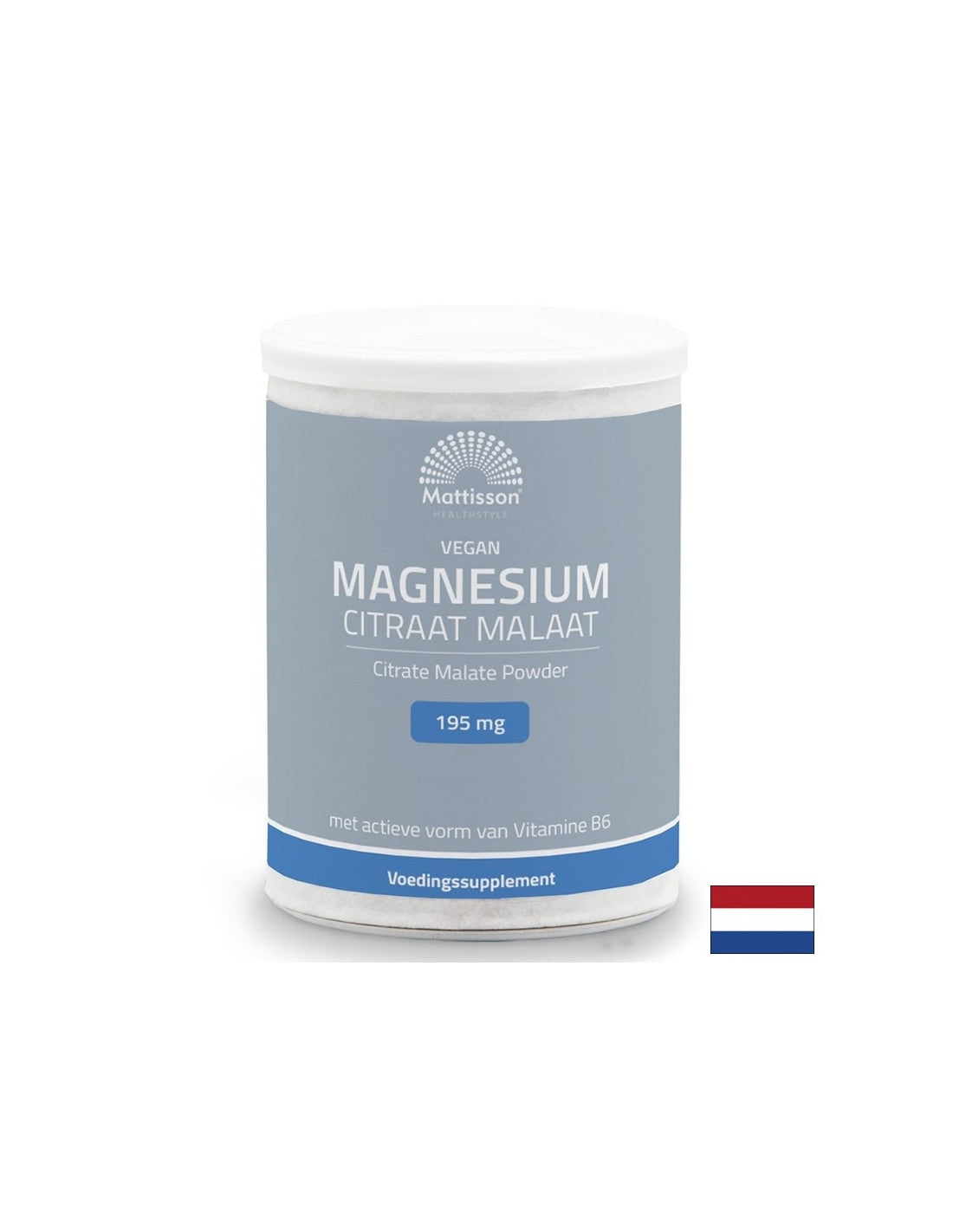 Nervous and cardiovascular systems - Magnesium (citrate, malate) vegan + vitamin B6, 125 g powder