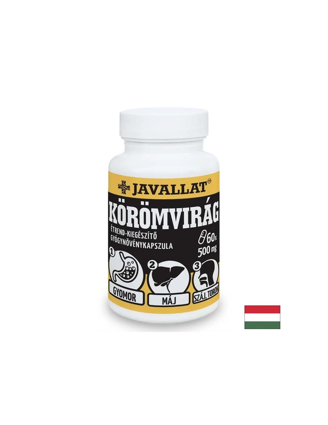 Zdraví jater a gastrointestinálních - Calendula (Flower), 500 mg x 60 tobolek