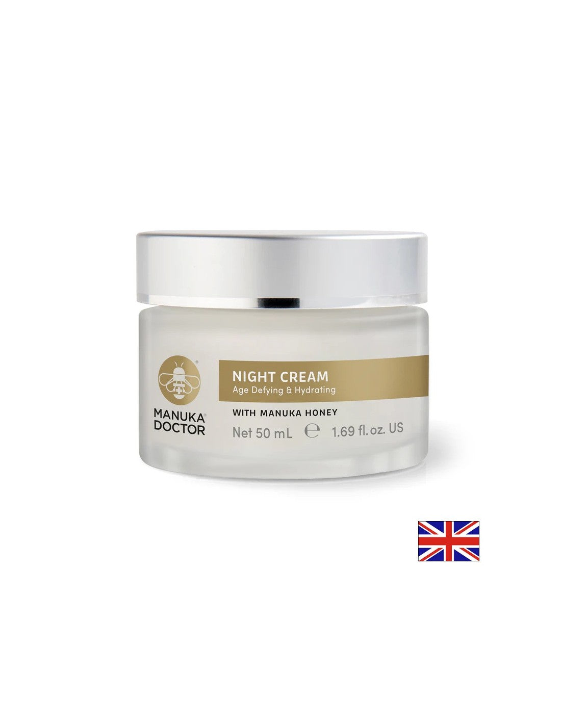 Nuecht feucht an Anti-Aja Creme mat Manuka Hunneg, 50 ml