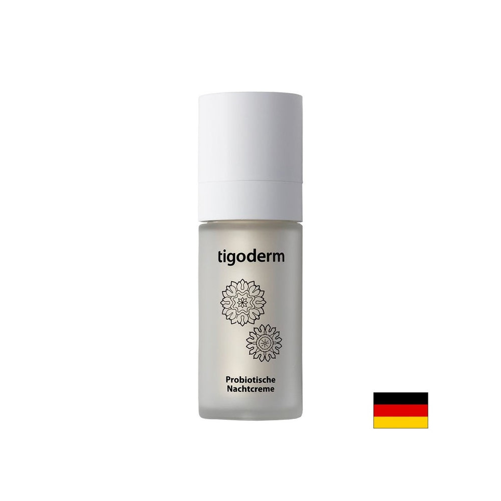 Cremă de noapte cu ferment probiotic din Bacillus subtilis Tigoderm - Restaurare și echilibru al pielii noaptea, 30 ml