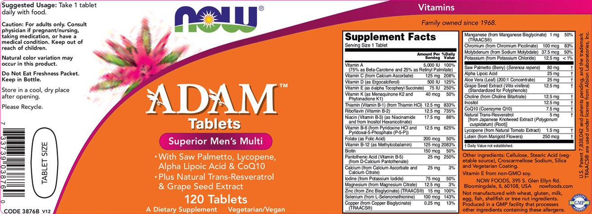 Adam Men's Vits - 120 tablets