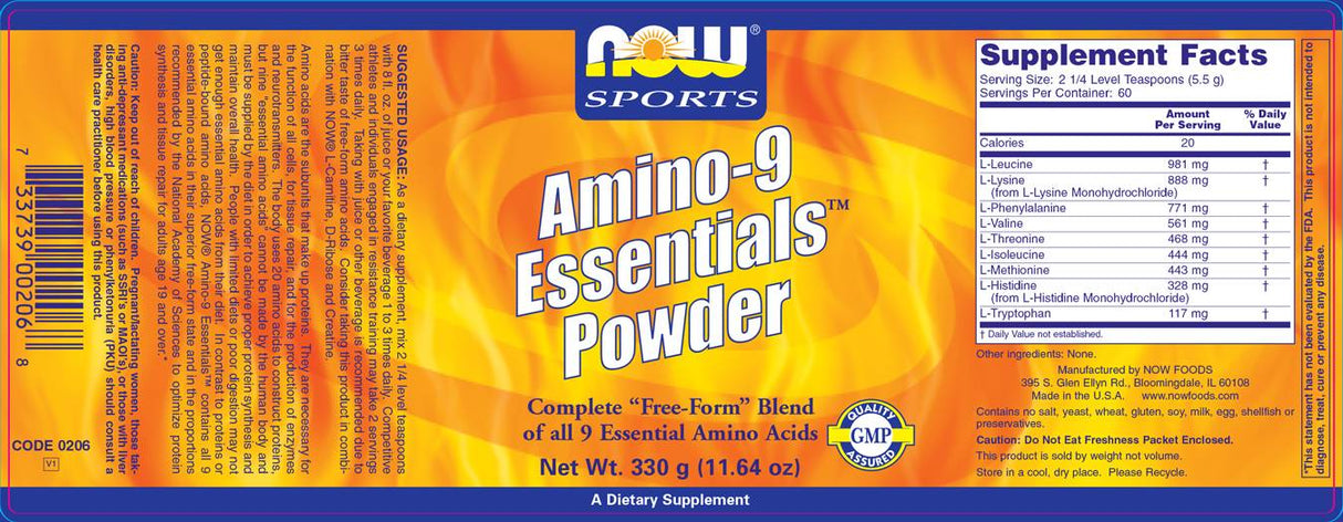 „Amino -9 Essentials“ - 330 gramų