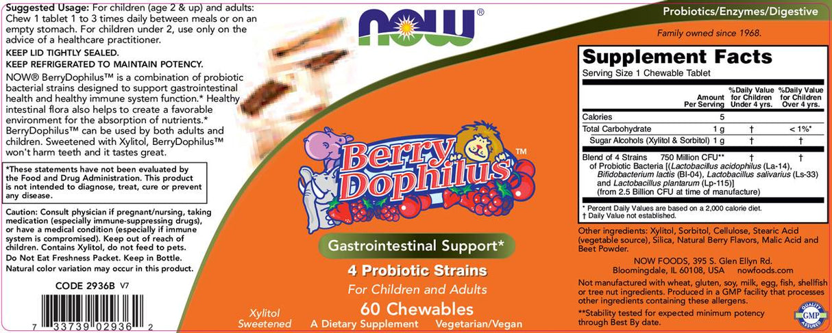 Berrydophilus - 60 chewable tablets