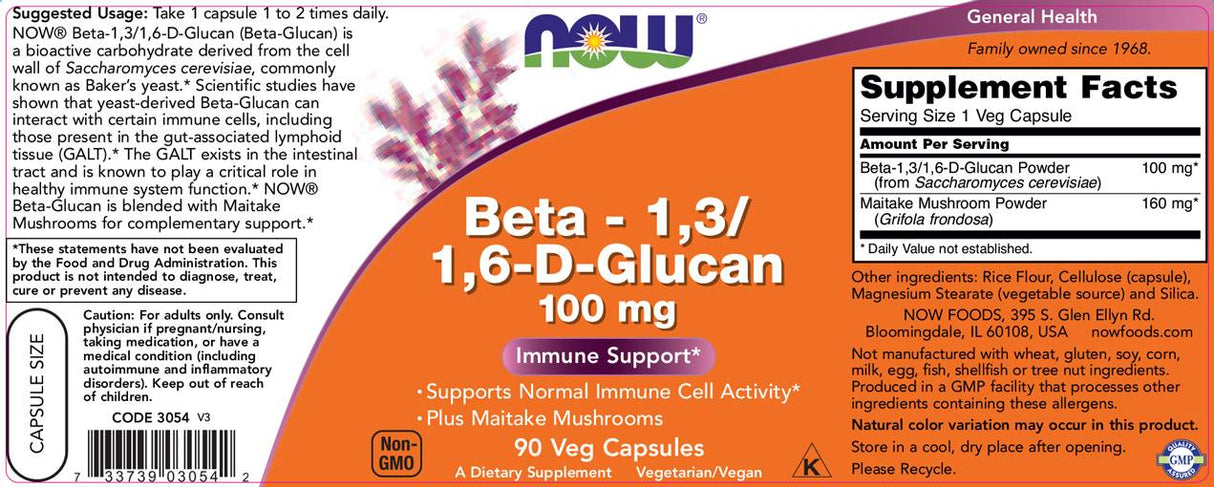 Beta 1.3/1.6 - D - Glucan - 100 mg - 90 capsules