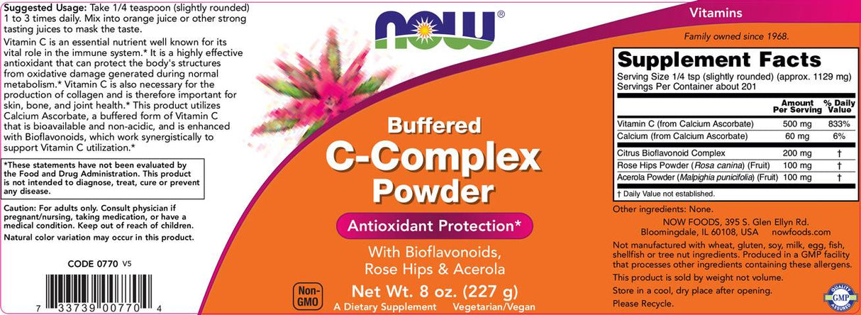 Vitamin C-Complex Powder - 227 грама - Feel You