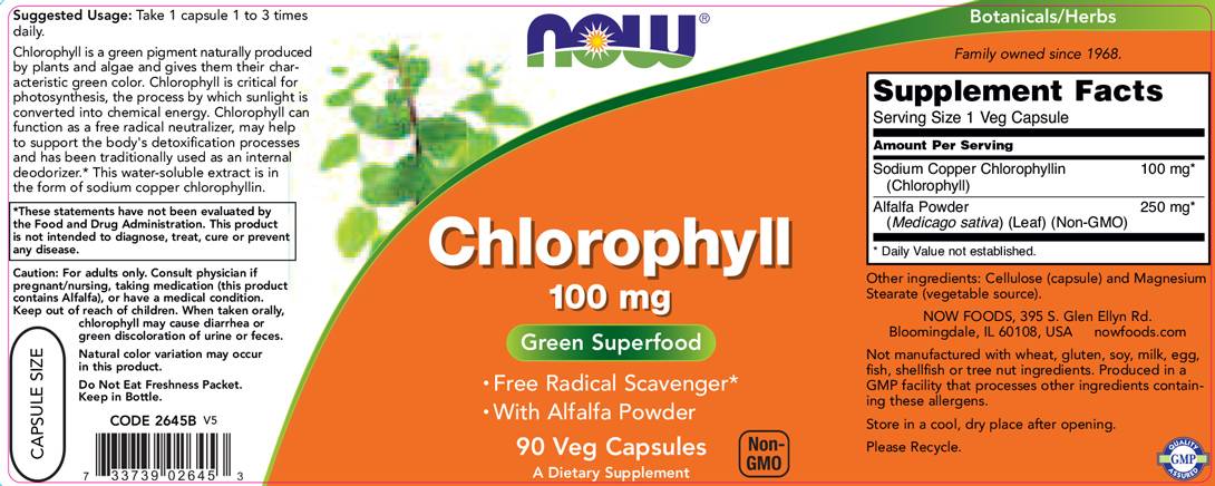 Chlorophyll 100 mg - 90 capsules