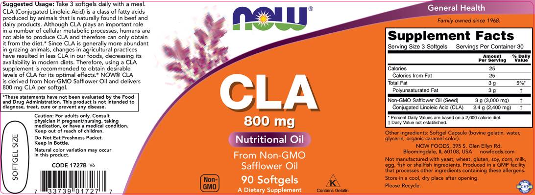 CLA 800 mg - 90 gelio kapsulės