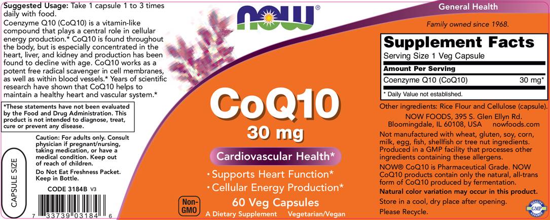 CoQ10 30 mg - 60 kapsulės