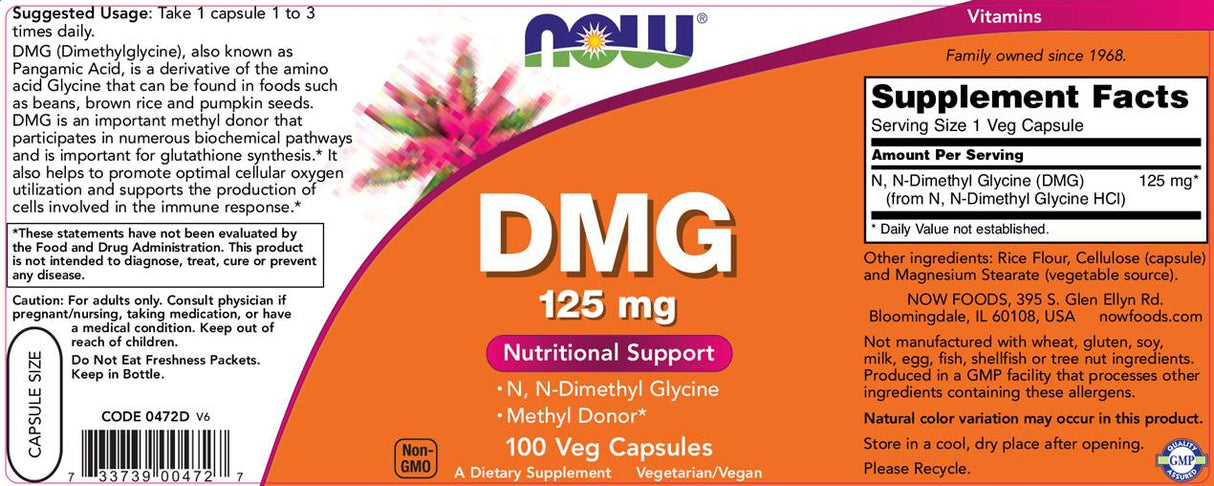 DMG 125 mg - 100 capsules