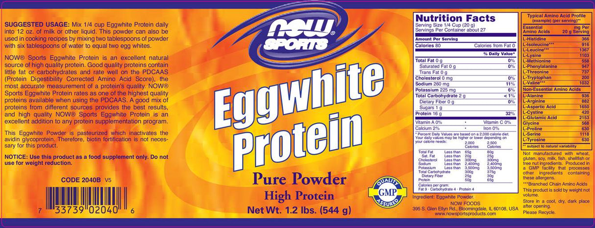 Eggwhite Protein - 544 грама - Feel You