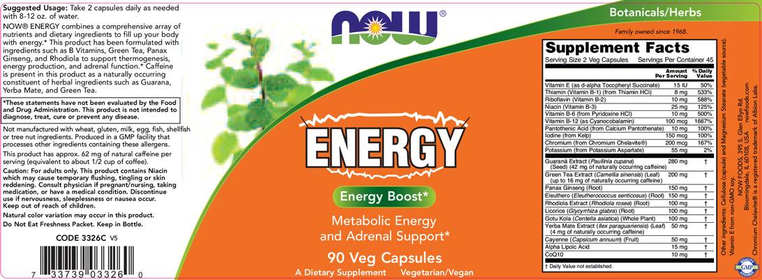 Energy - 90 capsules