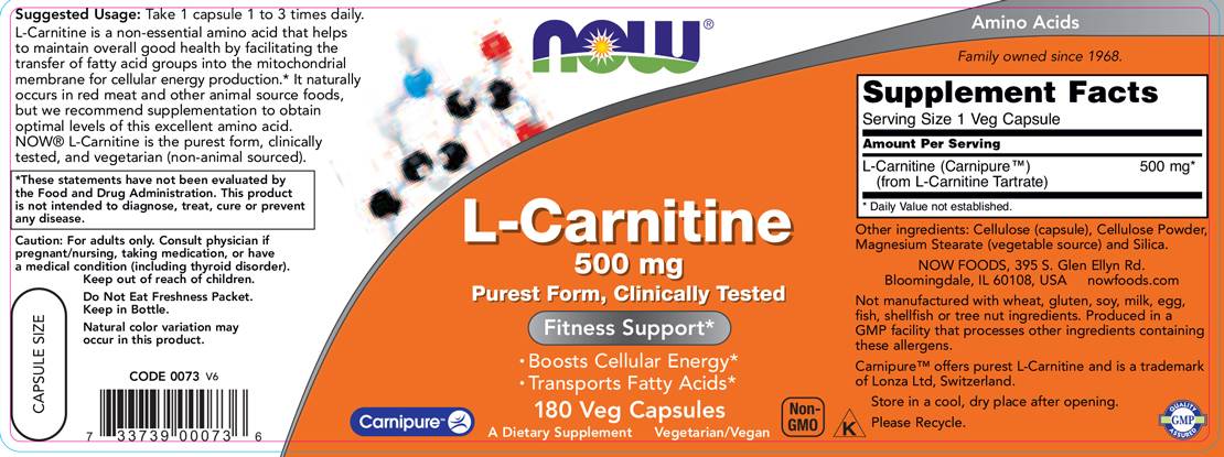 L-karnitiin 500 mg | Carnipure® - 180 kapslit