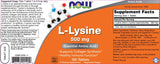 L -Lysine 500 mg - 250 tabletti