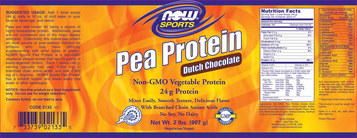 Pea Protein - 908 Gramm