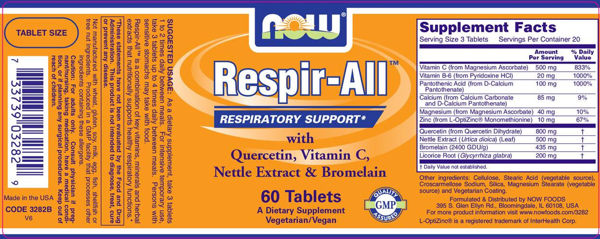 „Respir -All“ - 60 tablečių