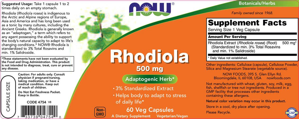 Rhodiola 500 mg - 60 капсули