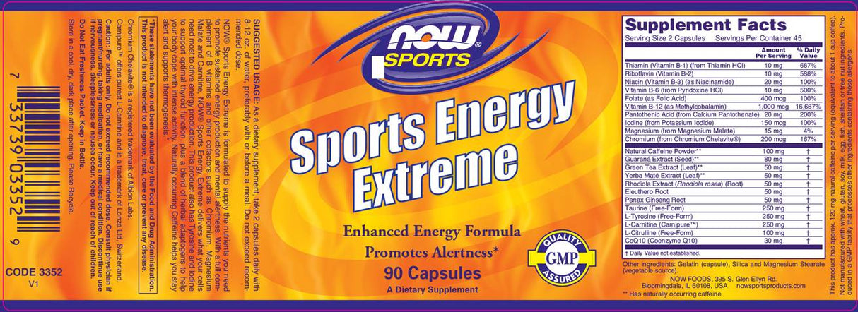 Sports Energy Extreme - 90 капсули - Feel You