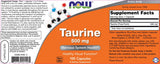 Taurine 500 mg - 100 капсули