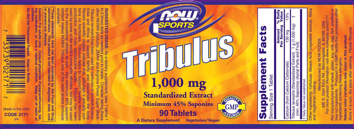 Tribulus 1000 mg - 90 comprimidos