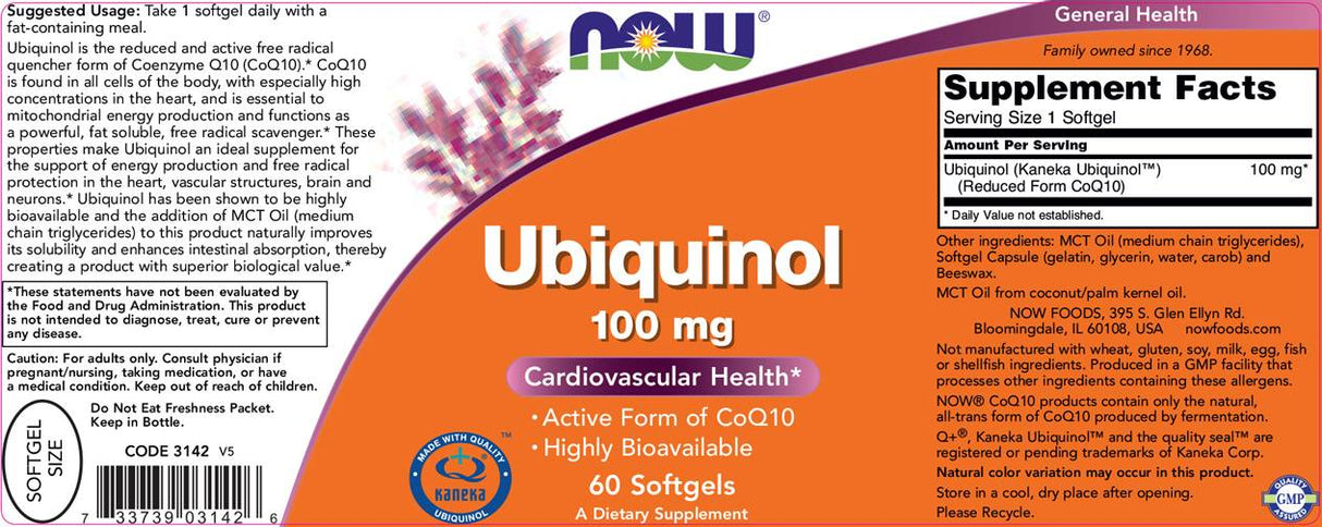 Ubikinool 100 mg - 60 geeli kapslit