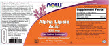 Alpha Lipoic Acid 250 mg - 60 capsules