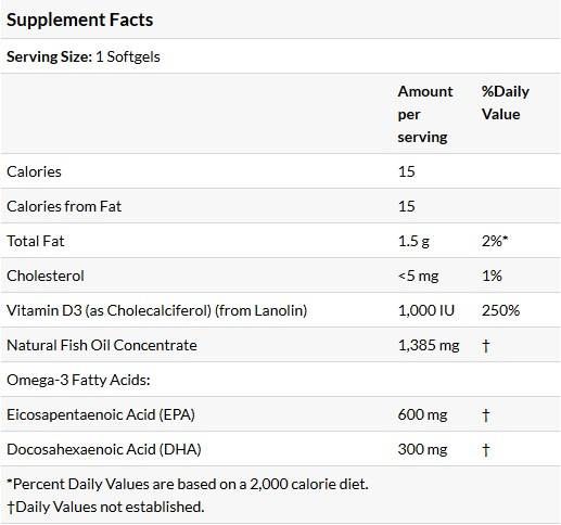 Ultra Omega 3-D koos D-3-90-vitamiiniga geelkapslitega