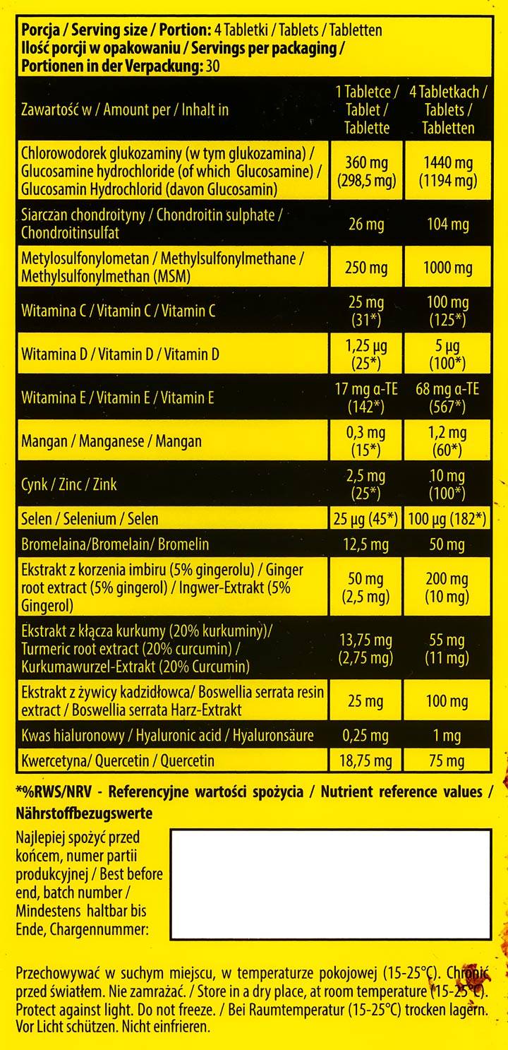 Ašies / jungties kompleksas - 120 tablečių