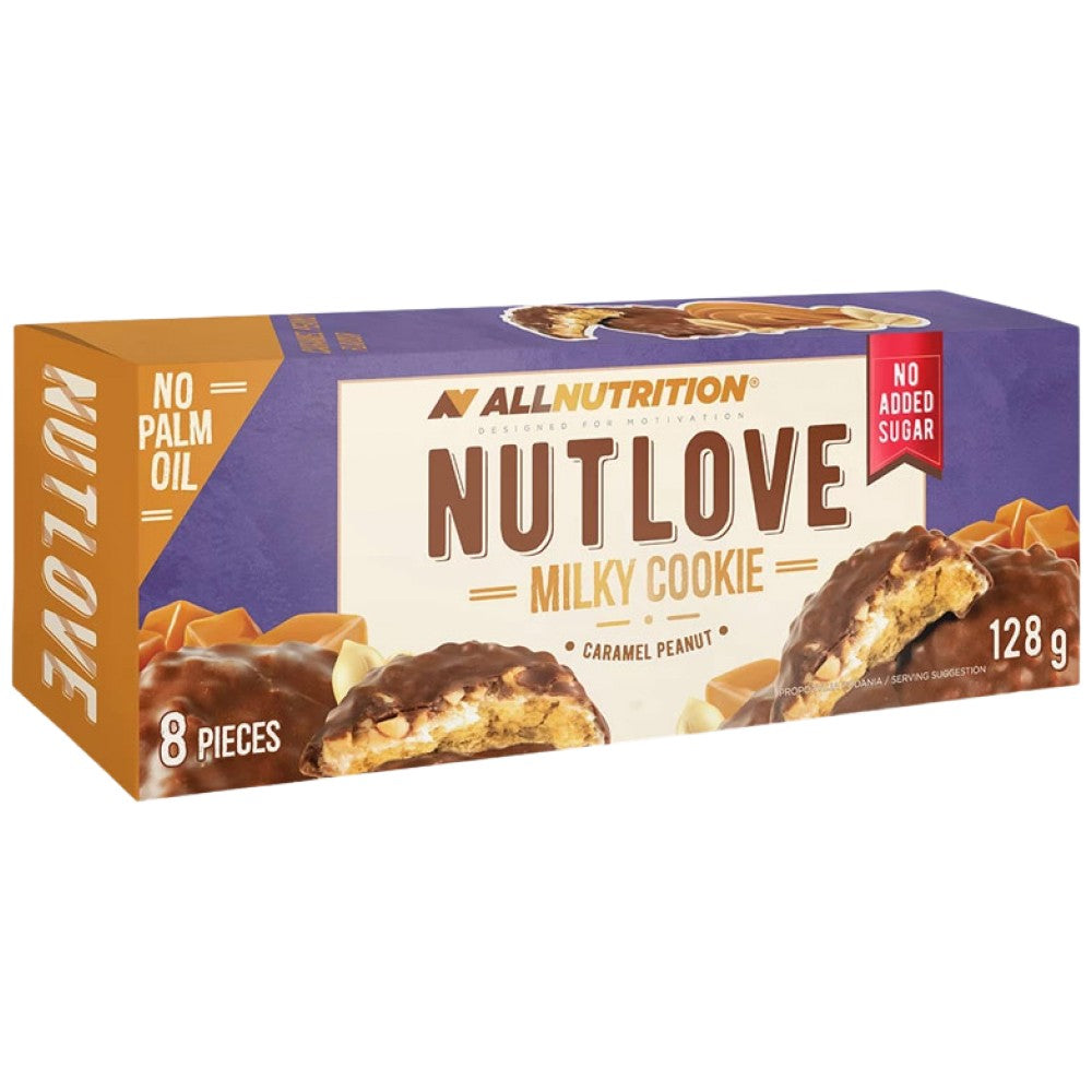 Nutlove Milky Cookie | Karamell & Erdnuss - 128 Gramm