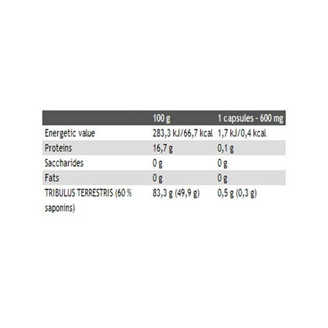 Tribulus terrestris Turbo 500 mg | 60% di saponine - 120 capsule